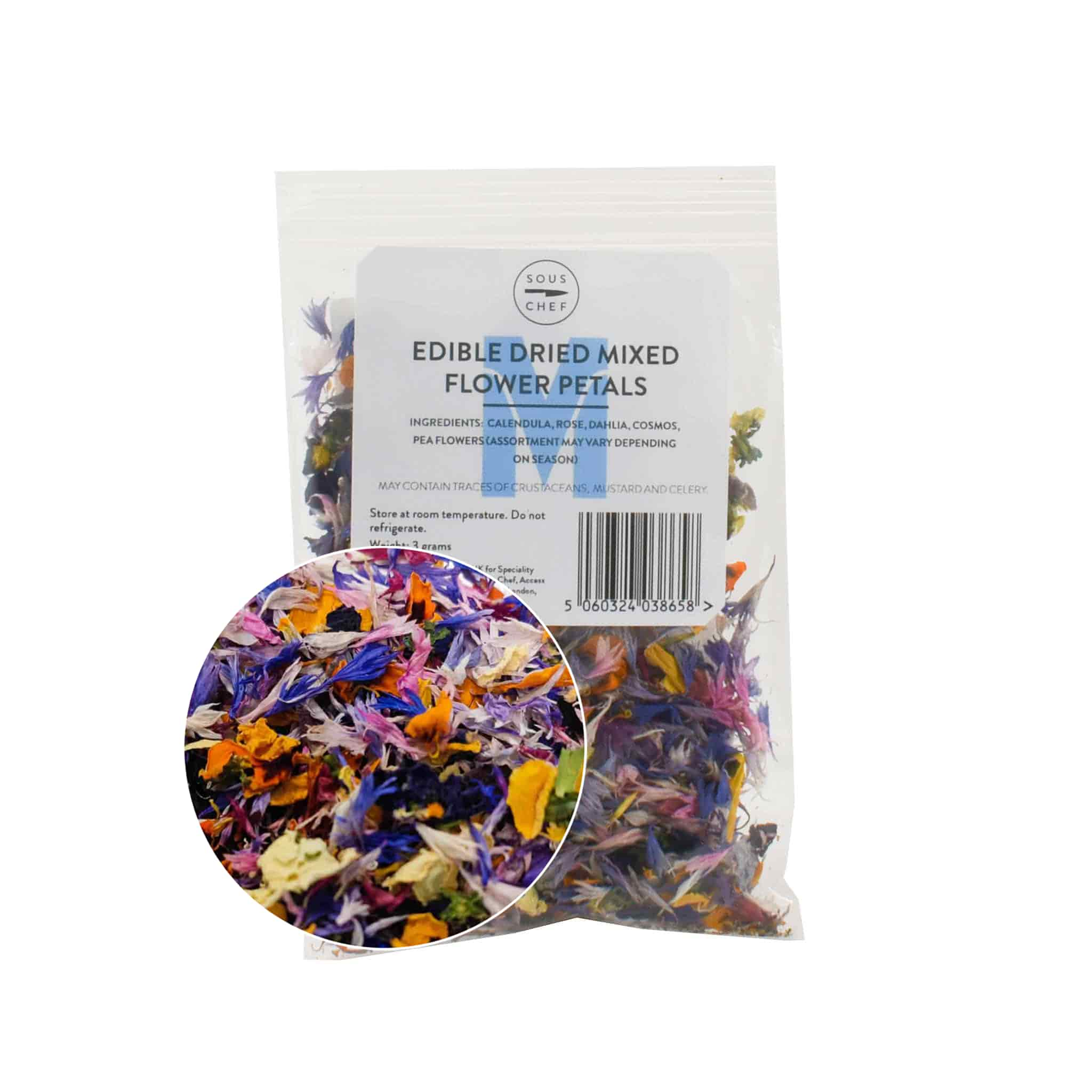 Dried Edible Flowers - 3g Packet